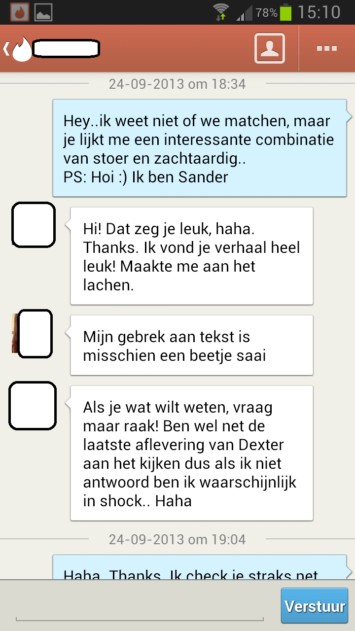 Tinder berichten