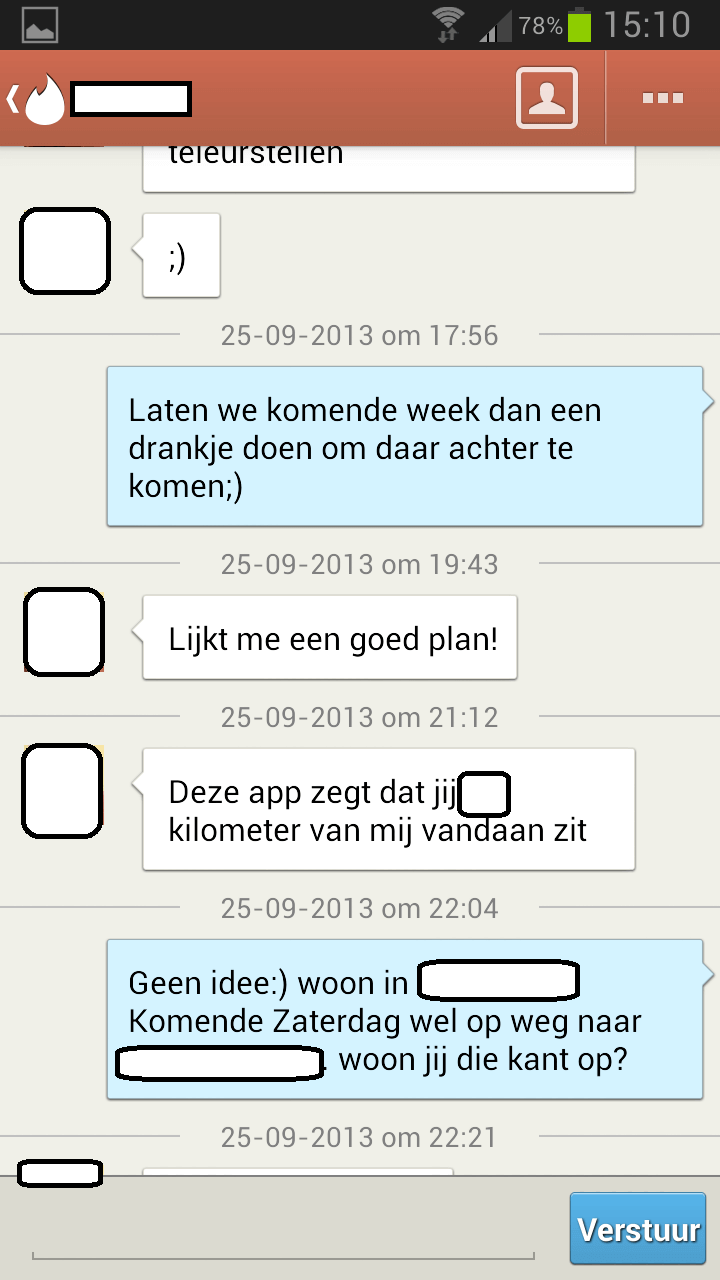 Tinder tips gesprek