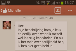 Tinder bericht