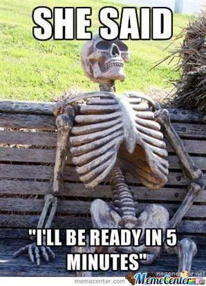 Ready in five minutes