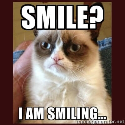 I am smiling cat