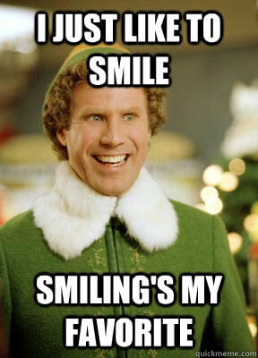 Smiling is my favorite
