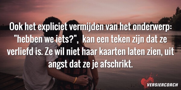 Is ze verliefd